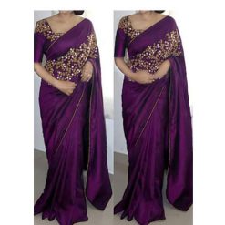 ইন্ডিয়ান জর্জেট শাড়ি ব্লাউজ পিস সহ (29)