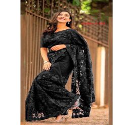 ইন্ডিয়ান জর্জেট শাড়ি ব্লাউজ পিস সহ (26)