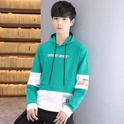 Stylish Color Combined Hoodie (10)
