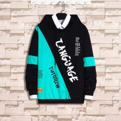 Stylish Color Combined Hoodie (8)