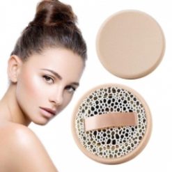 2Pcs Ribbon Powder Cosmetic Puff
