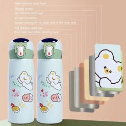 450ml STAINLESS STEEL INSULATED FLASK WITH TEMPERATURE DISPLAY WATER BOTTLE