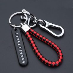 Anti-lost keychain with Mobile Number for Bicycle Car Auto Motor Cycle Key Ring Gift