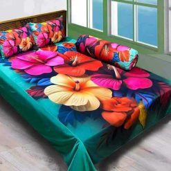 China Premium 3D Design Bed Sheet (10)