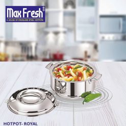 Max Fresh Royal Stainless Steel Casserole Insulated Hot Pot 2000ml