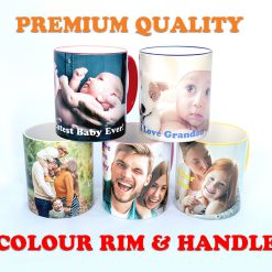 RIM Personalised Coffee, Tea, Water Mug, Add Photo Text Logo Picture Image