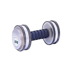 Rubber Grip SS Dumbbell 5 kg Single