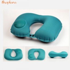 Travel back cushion pillow inflatable & foldable