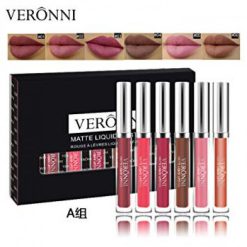 VERONNI Waterproof Matte Liquid Lipstick Set 6pcs