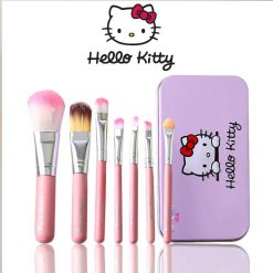 Hello Kitty 7 Pcs Mini Makeup Brushes Set