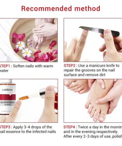 LANBENA Fungal Nail Repair Essence Serum + Nail File Hand & Foot Treatment Kits 3