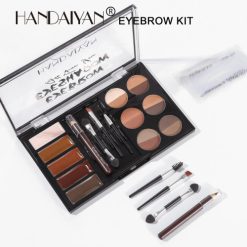 HANDAIYAN-12 Colors Eyebrow Makeup Plate Natural Long Lasting Brown Kit