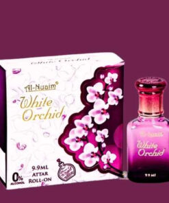 White Orchid by Al Nuaim Attar Roll On Non Alcoholic Long Lasting Perfume (Premium Series) 9.9ML