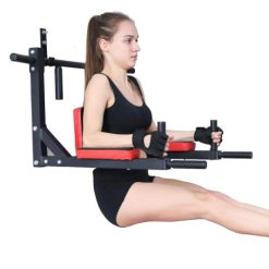 Multifunctional Wall Mounted Pull-Up Bar Power Tower Dip Stand Station Home Gym Strength Training Device